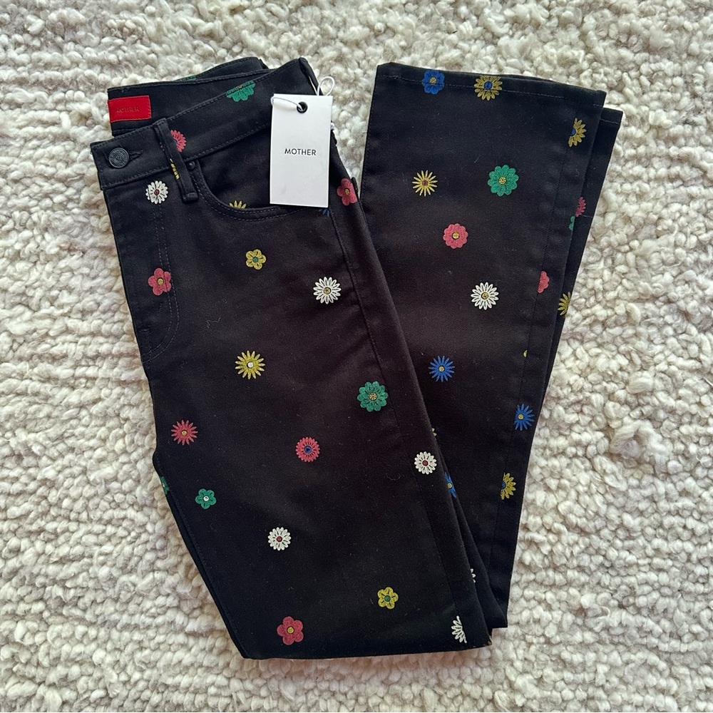 MOTHER Jeans The Insider Flood Fresh As A Daisy FDS